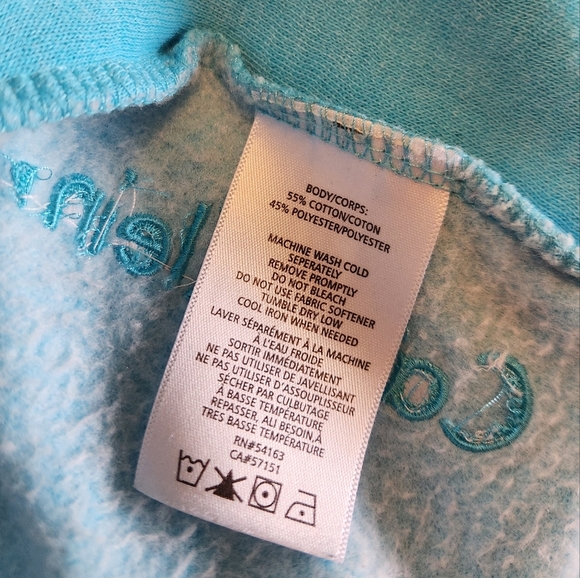 Calvin Klein Performance Turquoise Blue Moto Waffle Fleece Sweatshirt Activewear - Picture 9 of 10